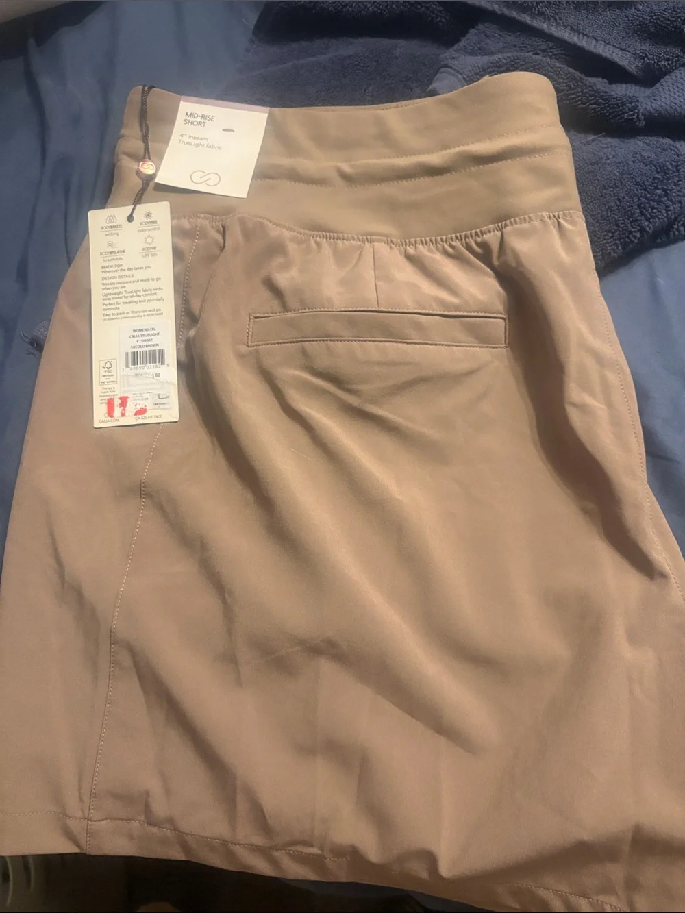 CALIA by Carrie Underwood Mid-Rise Athletic Shorts - Tan